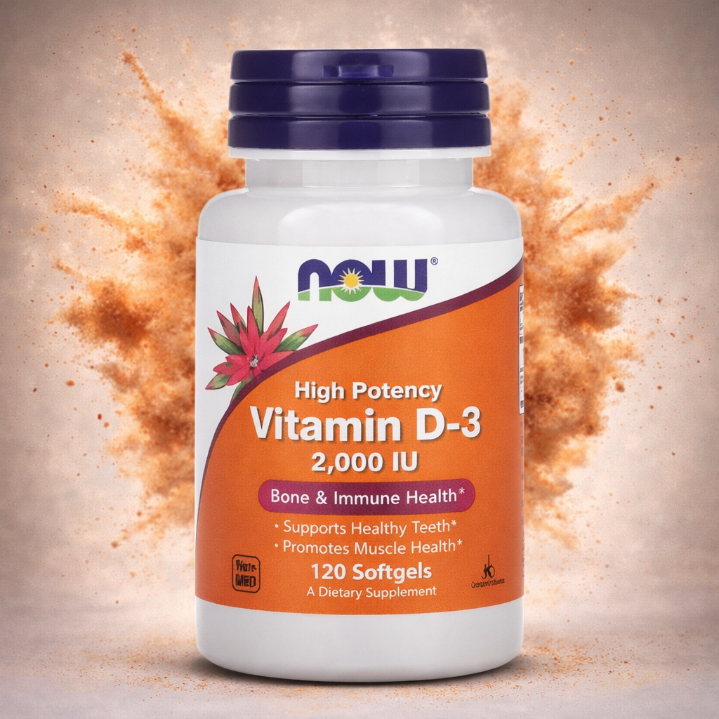 Vitamine D3 2000UI 50mcg 120 Softgels - Santé osseuse et immunitaire