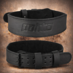 Ceinture De Musculation Noire En Cuir